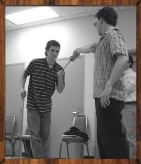 Rehearsing a stab